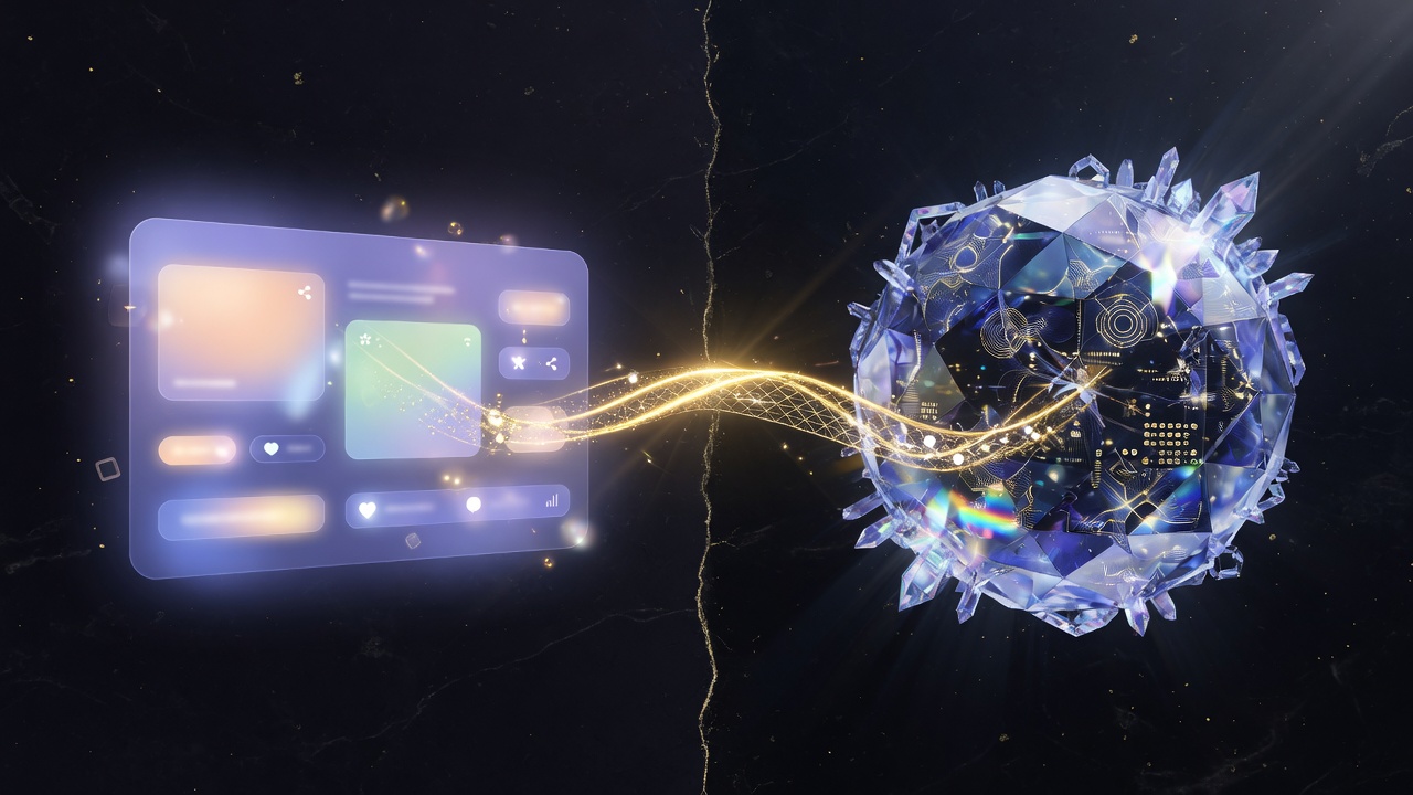 Product surface connected to the same computational core
